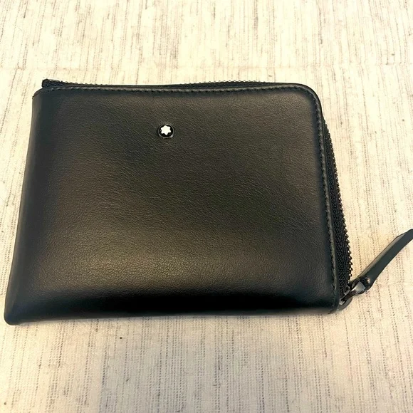 Montblanc Black Leather Cardholder - Picture 1 of 3